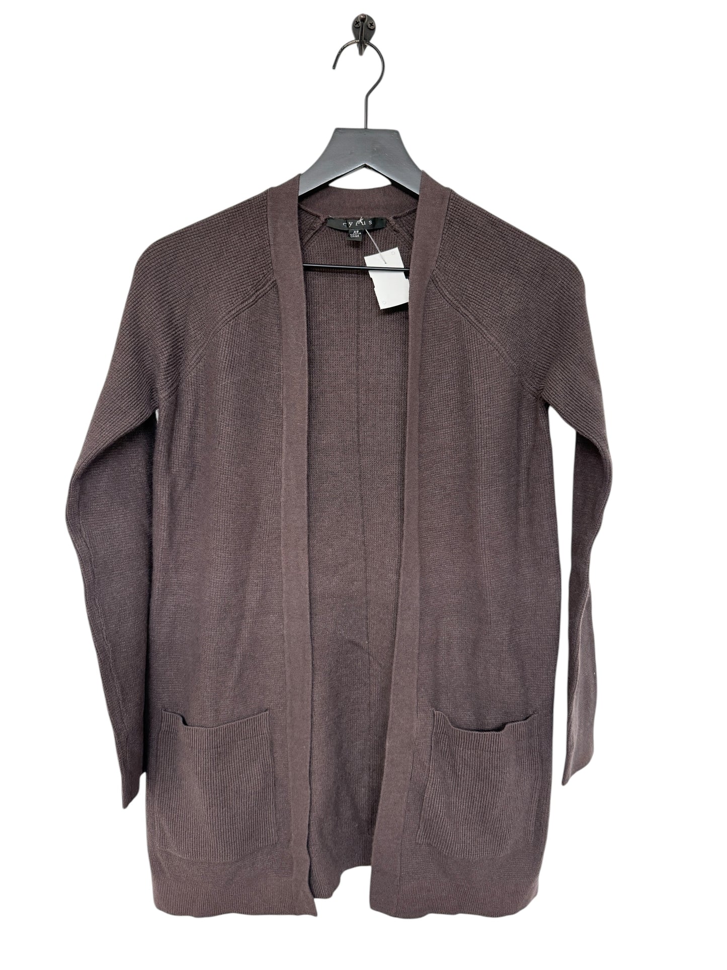 Cardigan By Cyrus Knits In Brown, Size: Xs