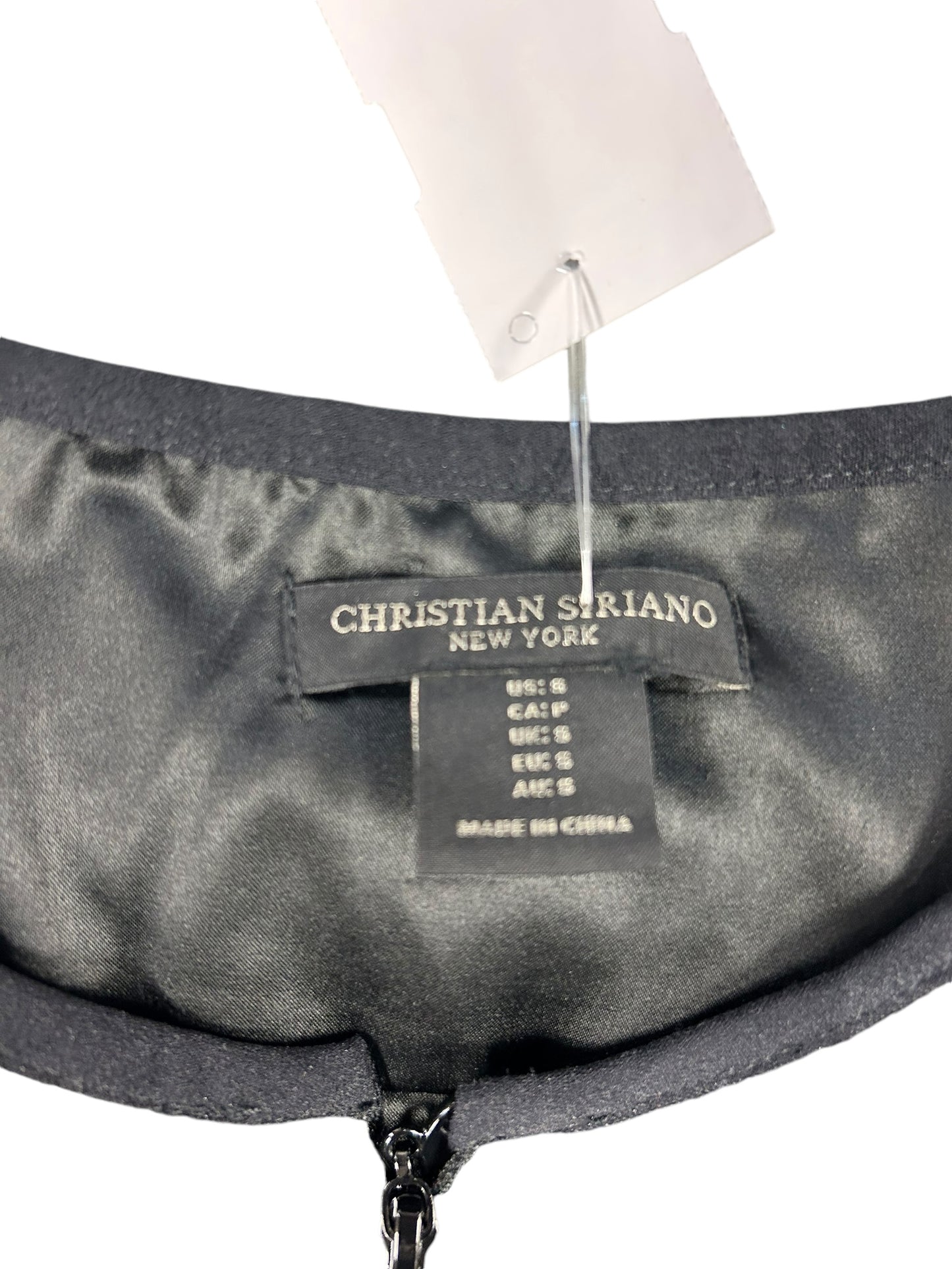 Top Long Sleeve By Christian Siriano In Black, Size: S