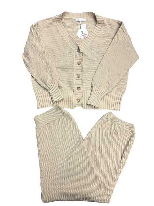 Lounge Set Pants By Cmf In Tan, Size: L