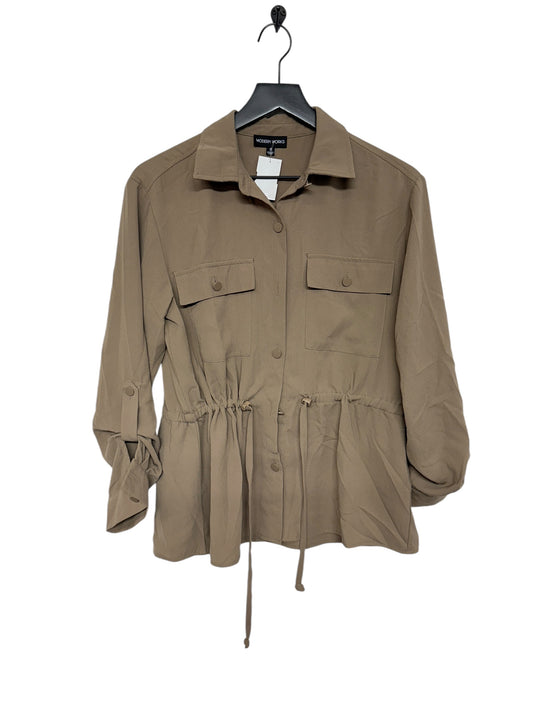 Jacket Other By Clothes Mentor In Tan, Size: S