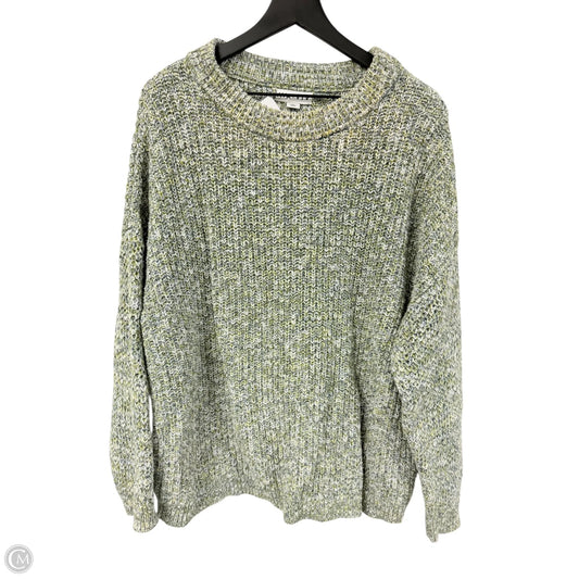 Sweater By Ava & Viv In Grey & Yellow, Size: 3x