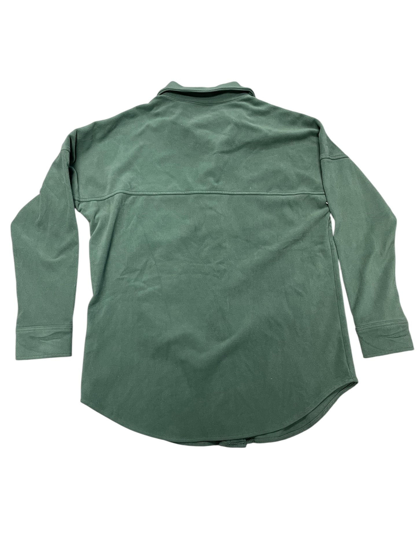 Jacket Shirt By Mondetta In Green, Size: S