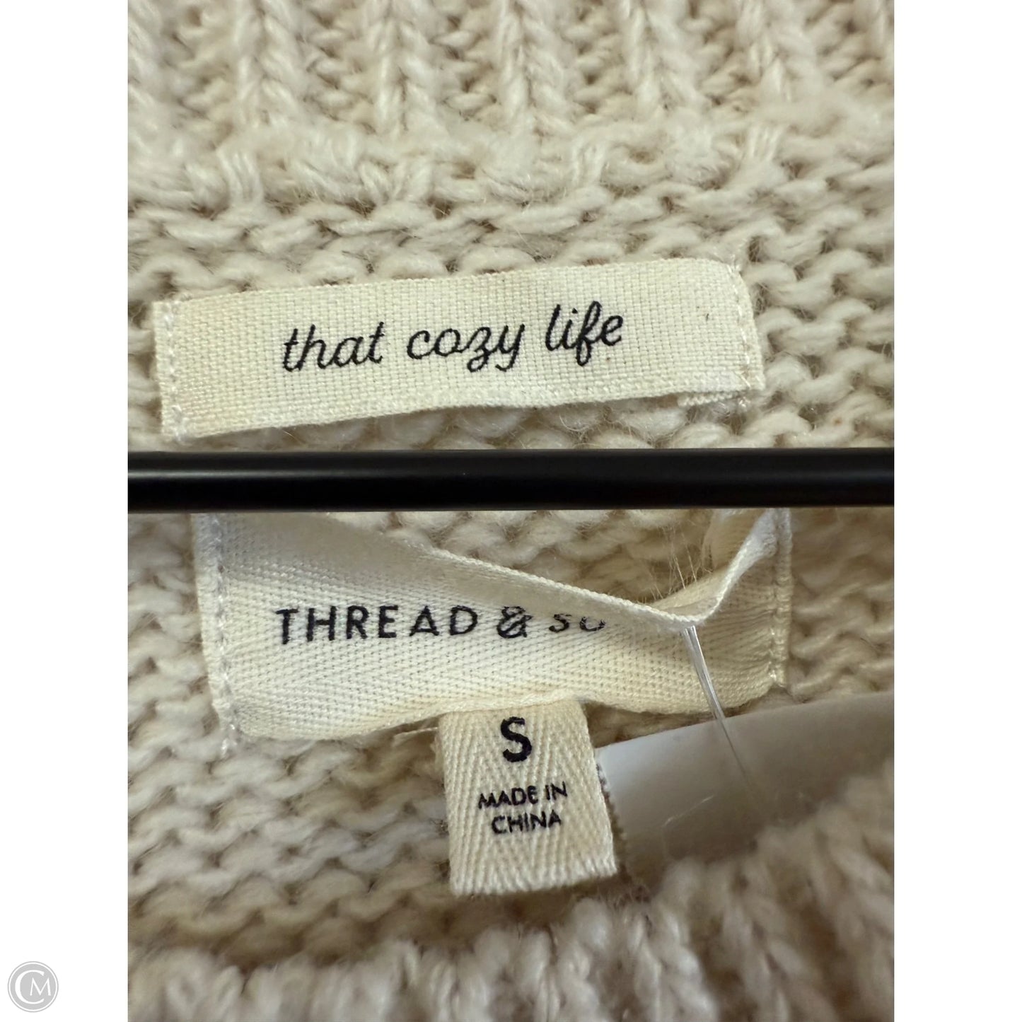 Sweater By Thread And Supply In Cream, Size: S