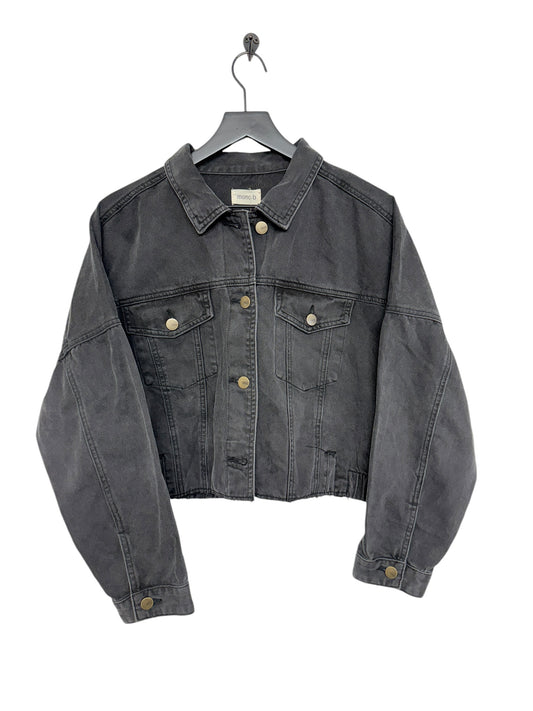 Jacket Denim By Mono B In Black Denim, Size: L