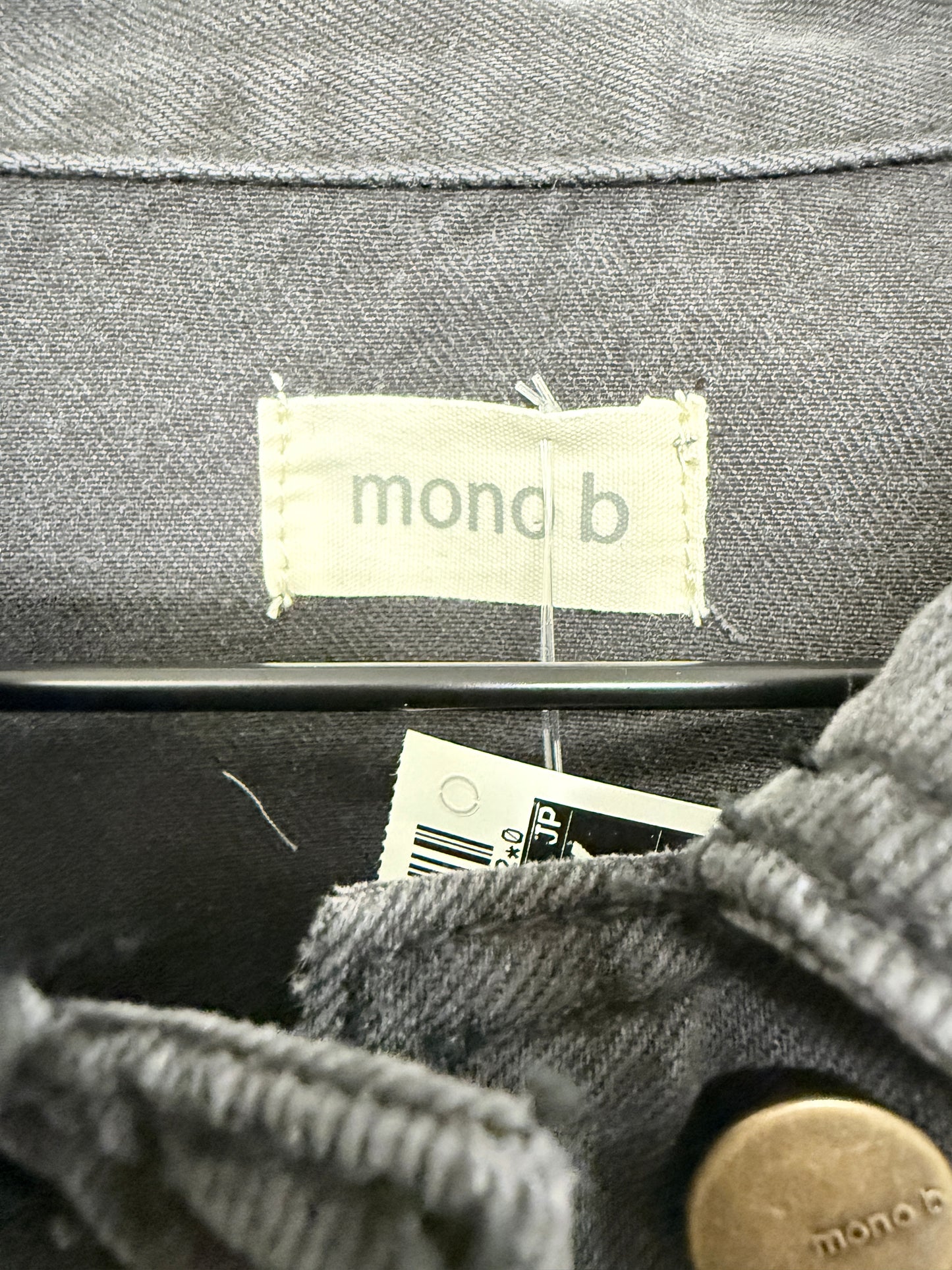 Jacket Denim By Mono B In Black Denim, Size: L