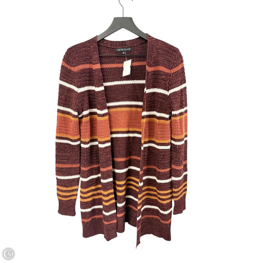 Sweater Cardigan By Cme In Maroon, Size: S