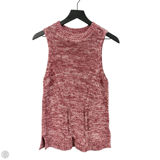 Vest Sweater By Loft In Mauve, Size: S