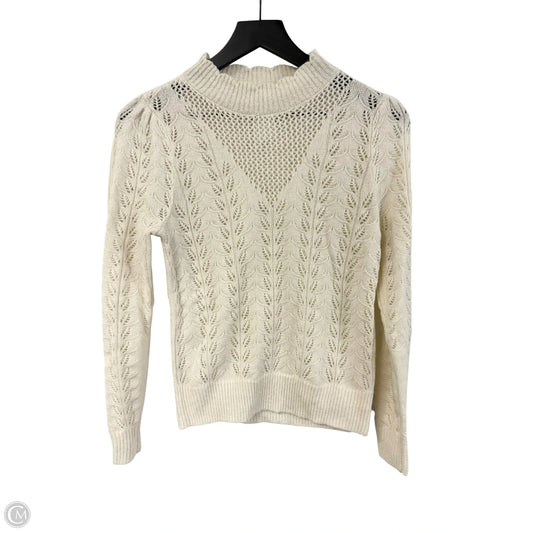 Sweater By Loft In Cream, Size: Xs
