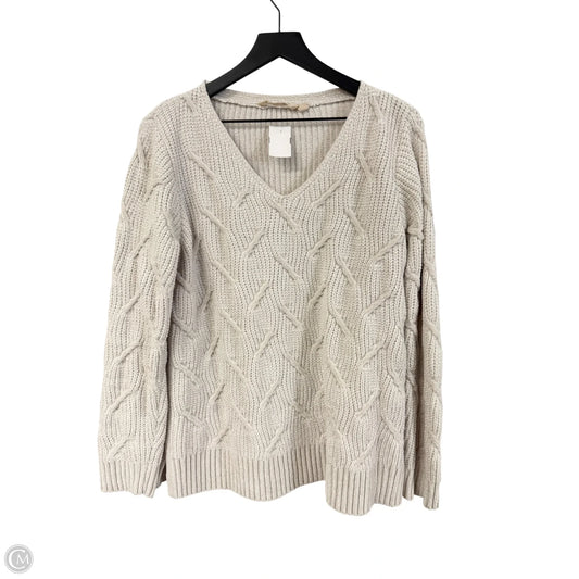 Sweater By Soft Surroundings In Cream, Size: L