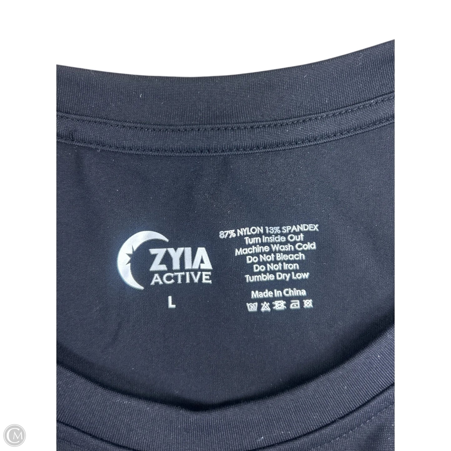 Athletic Tank Top By Zyia In Black, Size: L