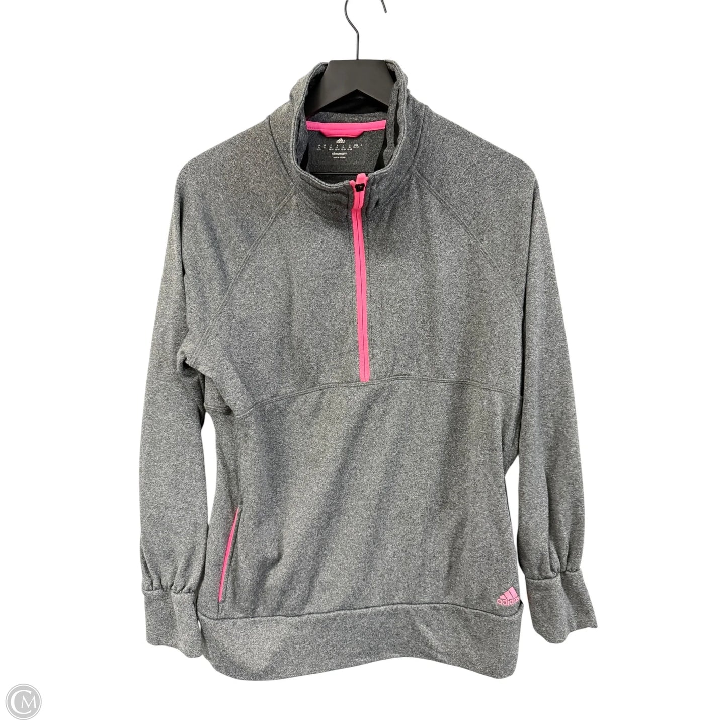 Sweatshirt Collar By Adidas In Grey, Size: Xl