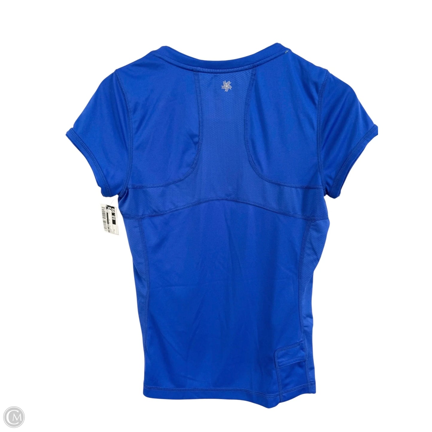 Athletic Top Short Sleeve By Tek Gear In Blue, Size: M