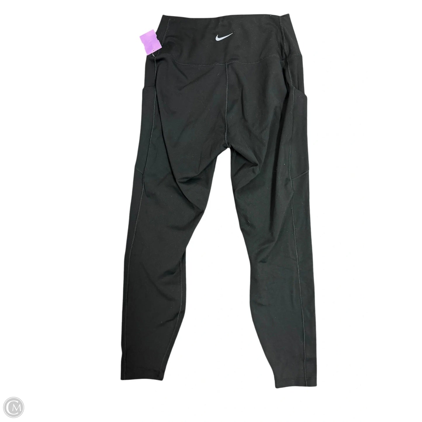 Athletic Leggings By Nike Apparel In Black, Size: M