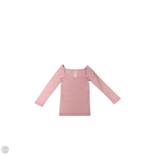 Top Long Sleeve Basic By Free People In Pink, Size: Xs