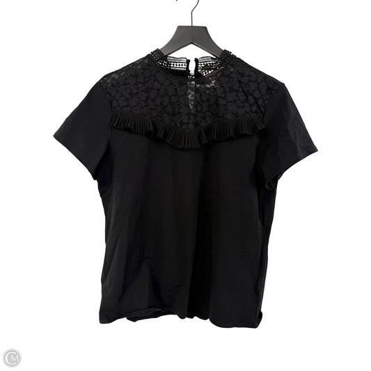 Top Short Sleeve By Ted Baker In Black, Size: 4