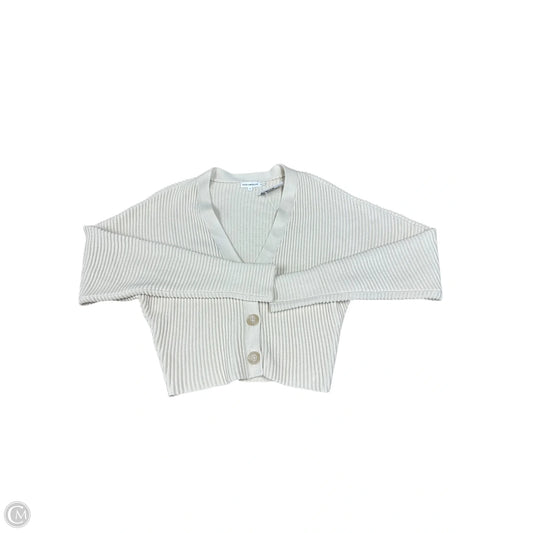 Sweater Cardigan By Good American In Cream, Size: S