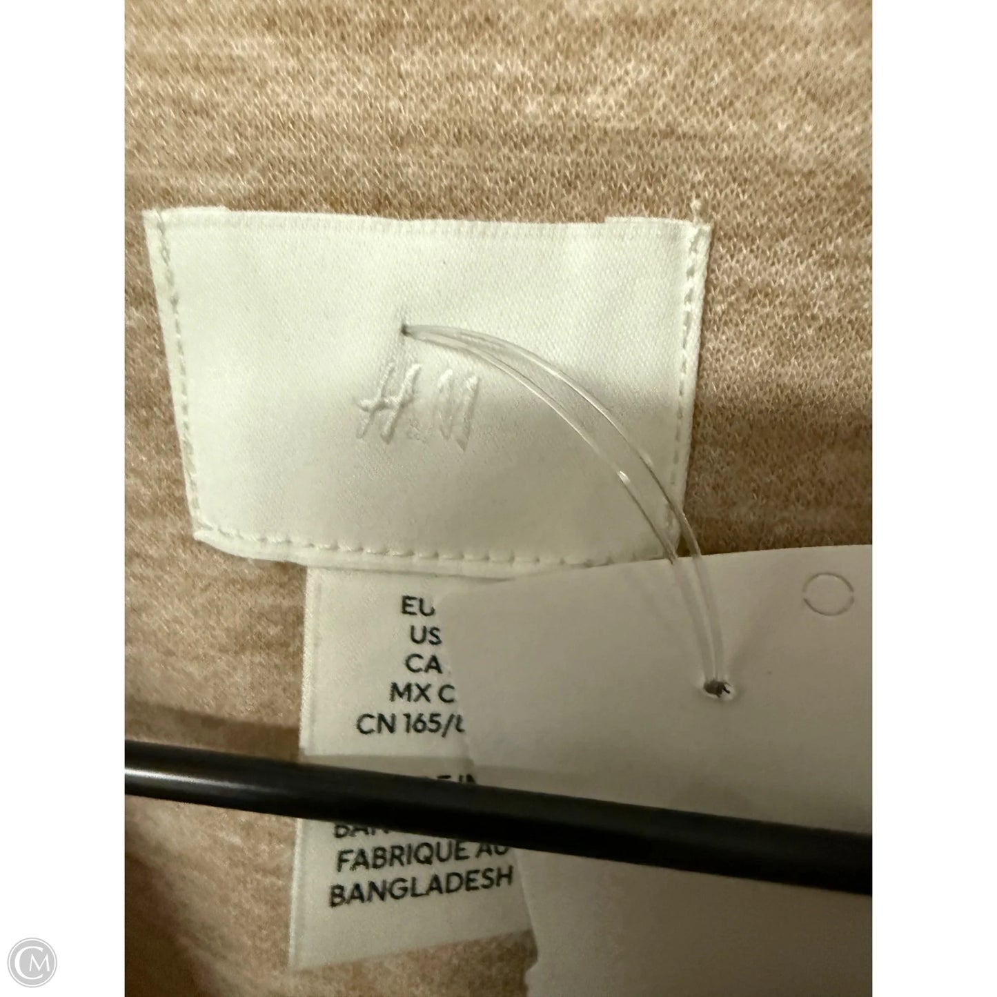 Jacket Shirt By H&m In Tan, Size: S