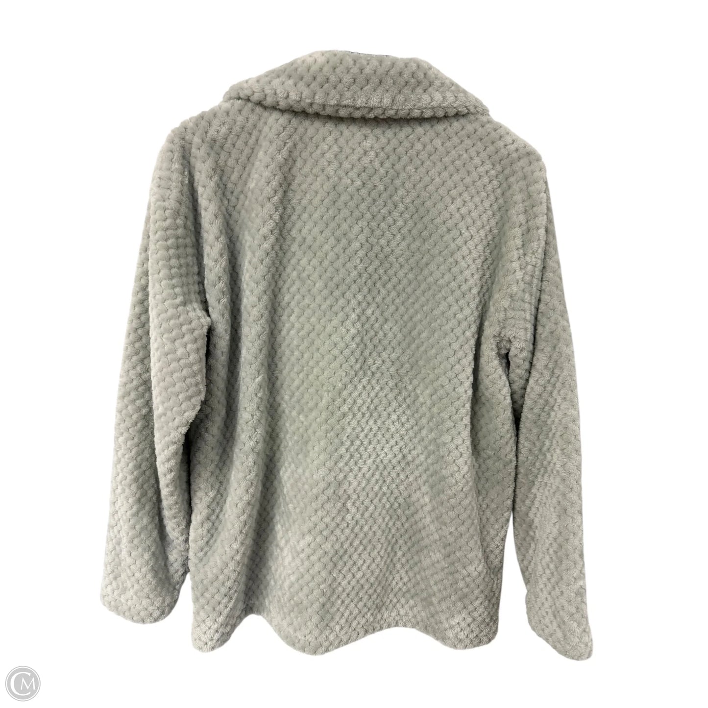 Jacket Fleece By Jen & Co In Grey, Size: S