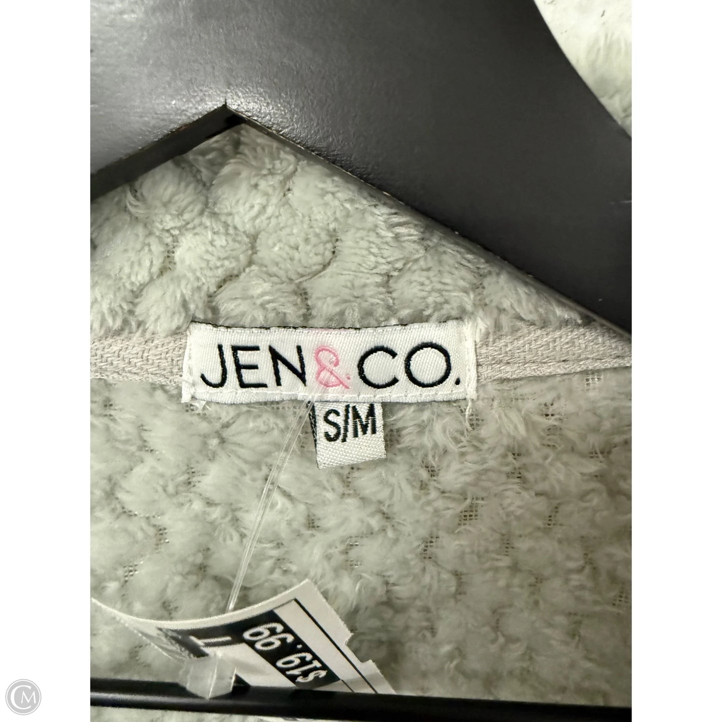 Jacket Fleece By Jen & Co In Grey, Size: S