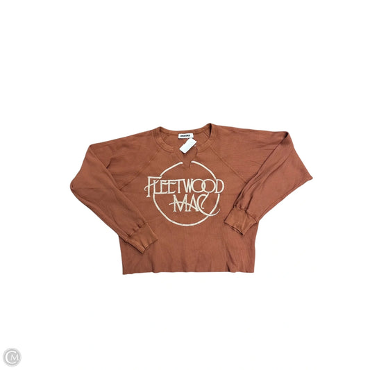 Top Long Sleeve By Daydreamer In Orange, Size: L