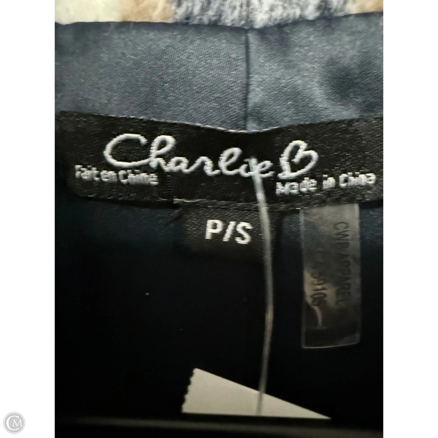 Coat Other By Charlie B In Blue & White, Size: S