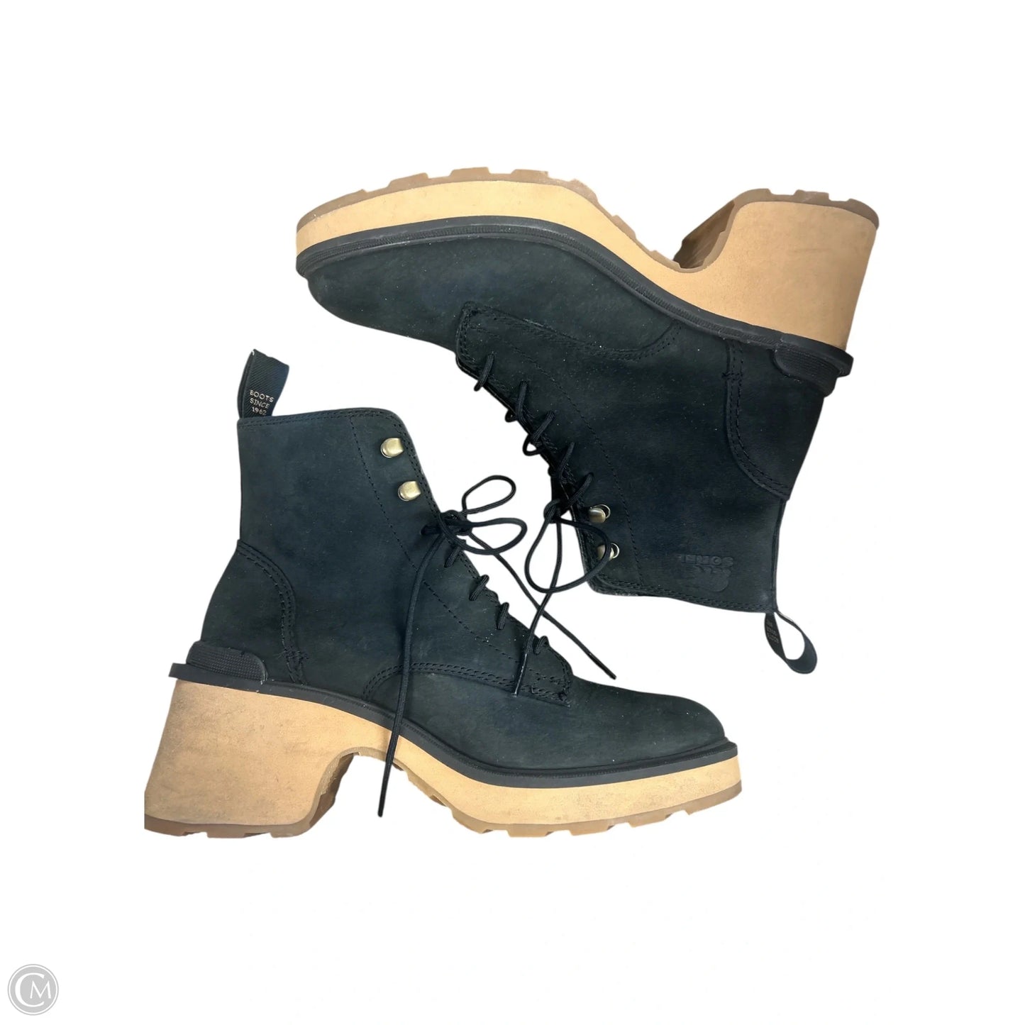 Boots Ankle Heels By Sorel In Black, Size: 7