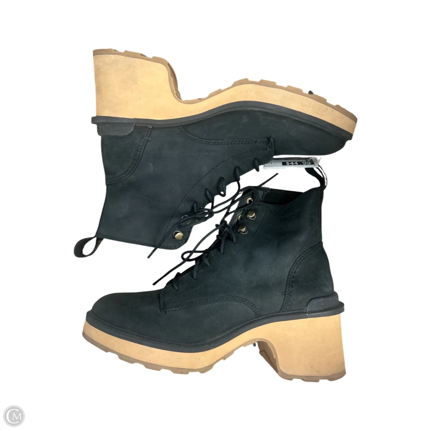 Boots Ankle Heels By Sorel In Black, Size: 7