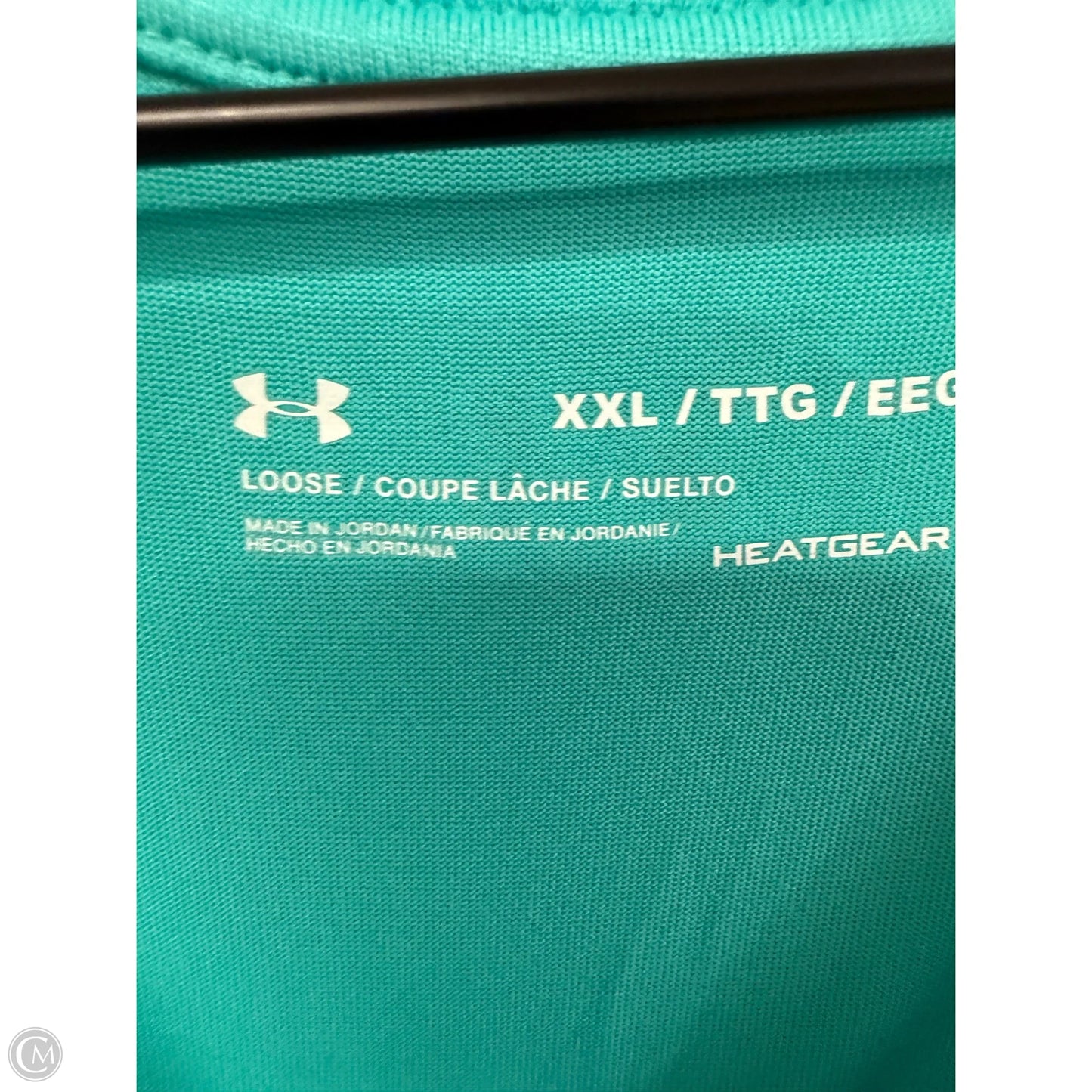 Athletic Top Short Sleeve By Under Armour In Blue, Size: Xxl