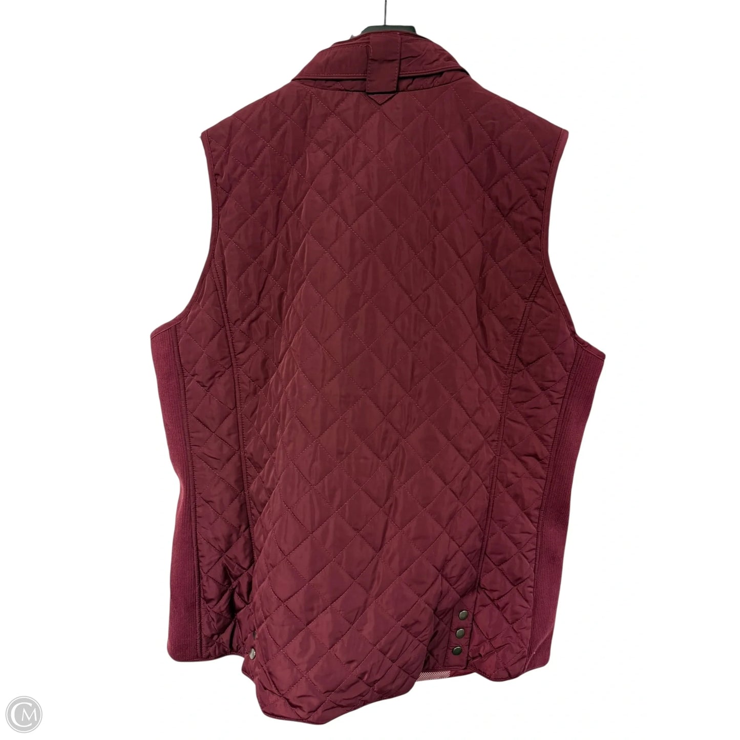 Vest Puffer & Quilted By Market & Spruce In Maroon, Size: Xxl