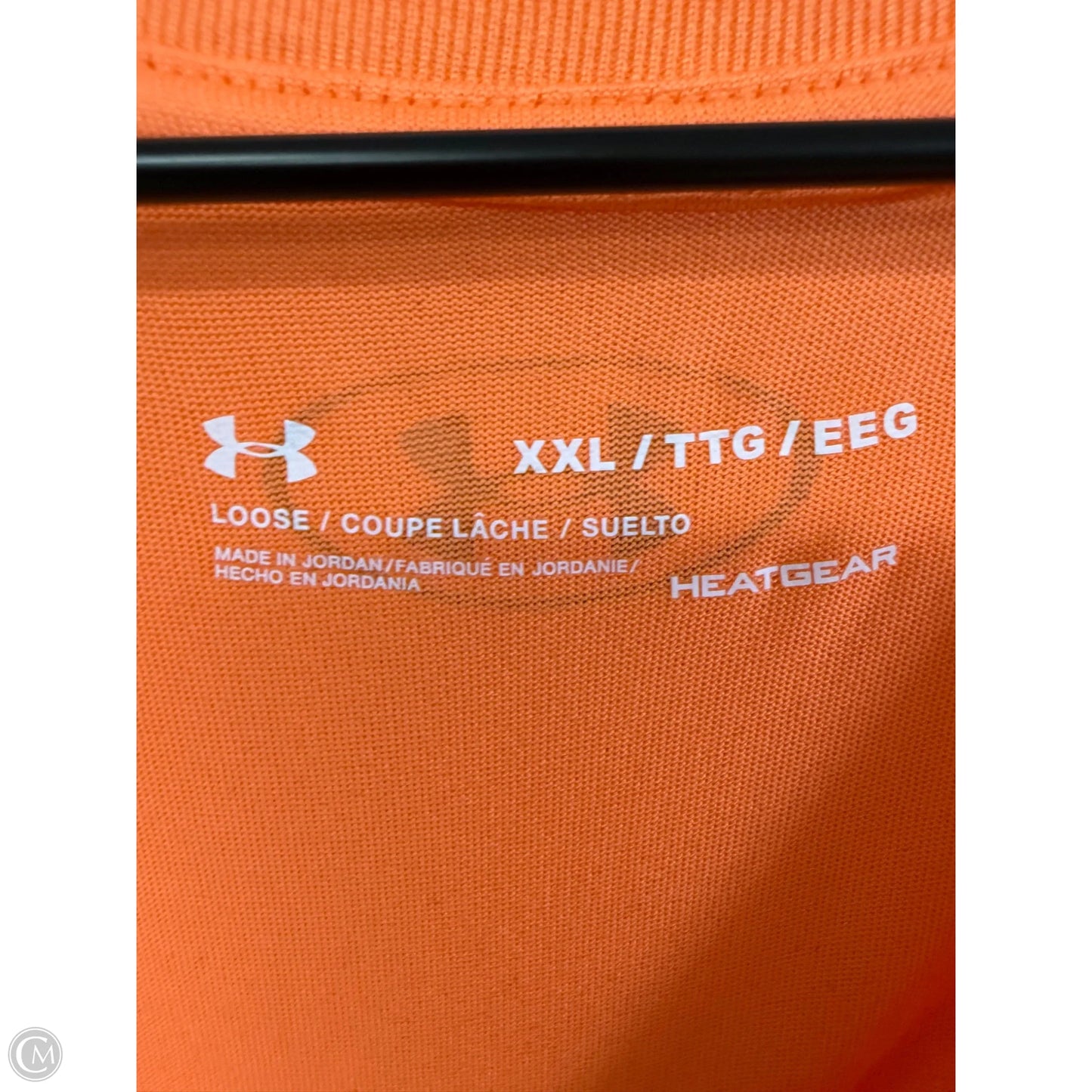 Athletic Top Short Sleeve By Under Armour In Orange, Size: Xxl