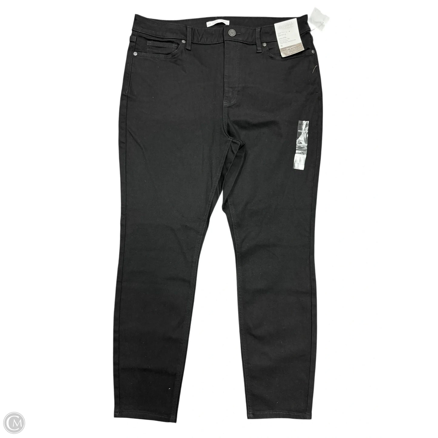 Jeans Skinny By Lc Lauren Conrad In Black Denim, Size: 18