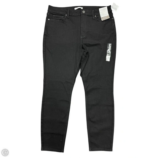 Jeans Skinny By Lc Lauren Conrad In Black Denim, Size: 18
