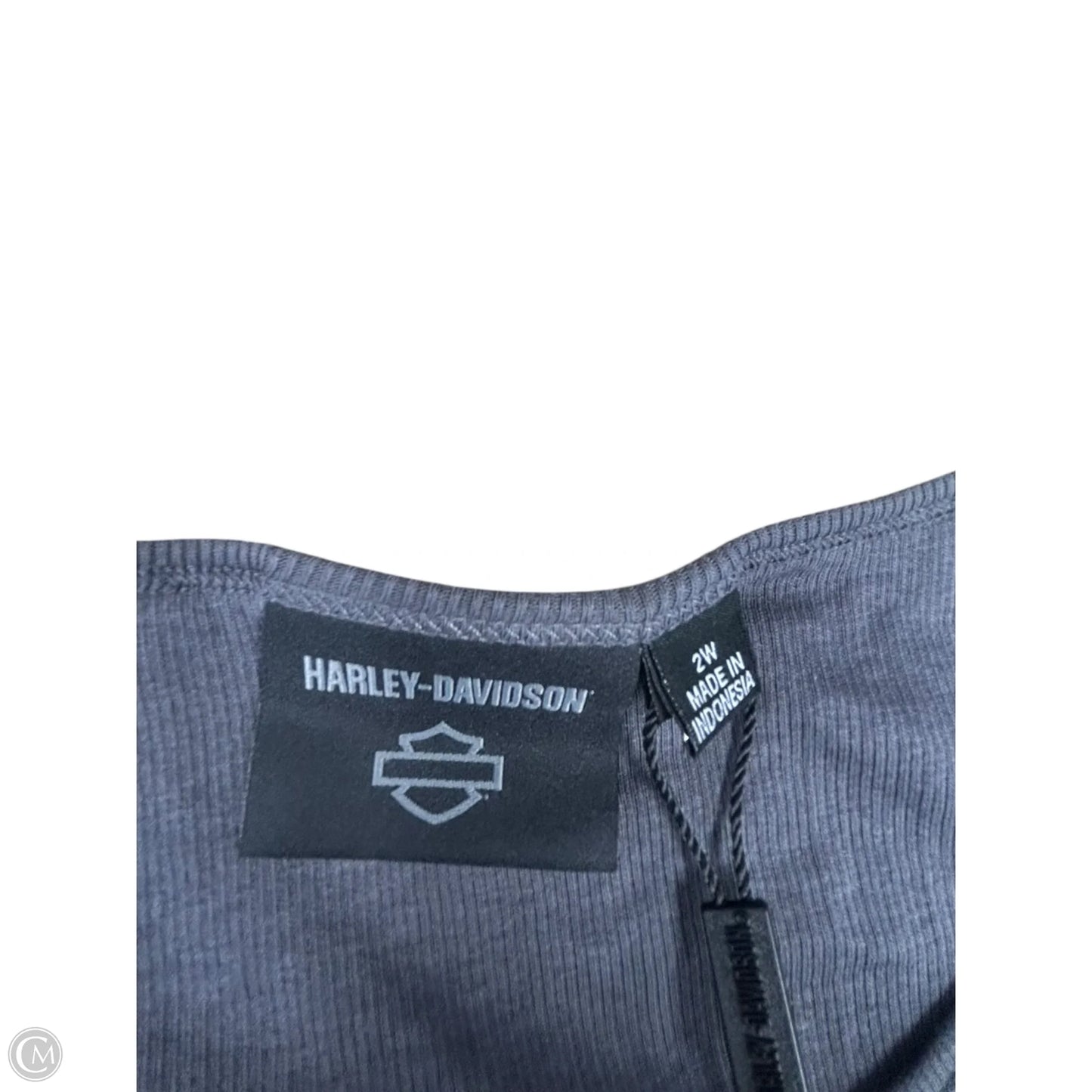 Top Long Sleeve By Harley Davidson In Green, Size: 2x