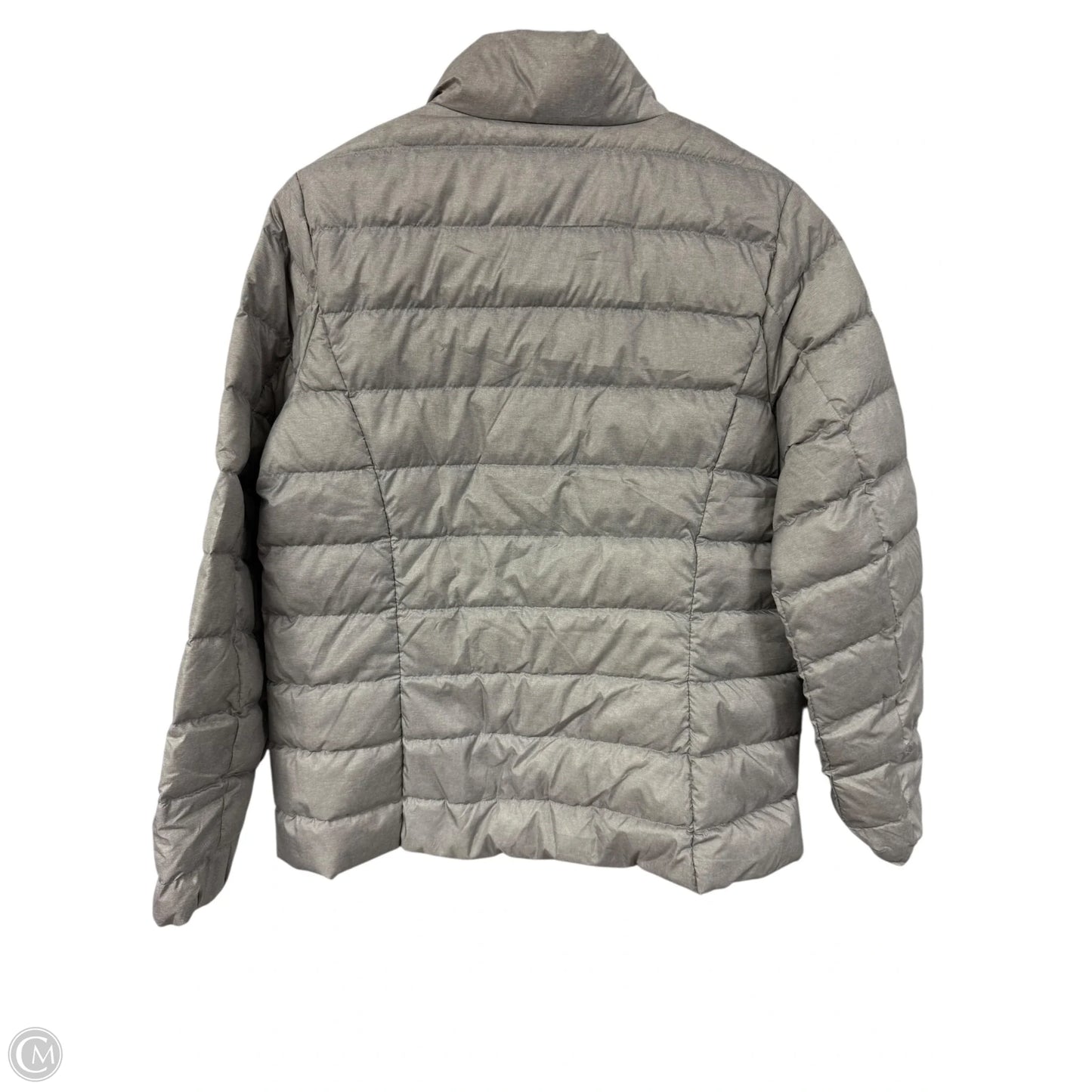 Jacket Puffer & Quilted By Eddie Bauer In Grey, Size: L