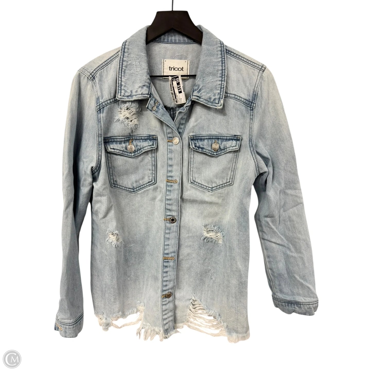 Jacket Denim By Cme In Blue Denim, Size: M
