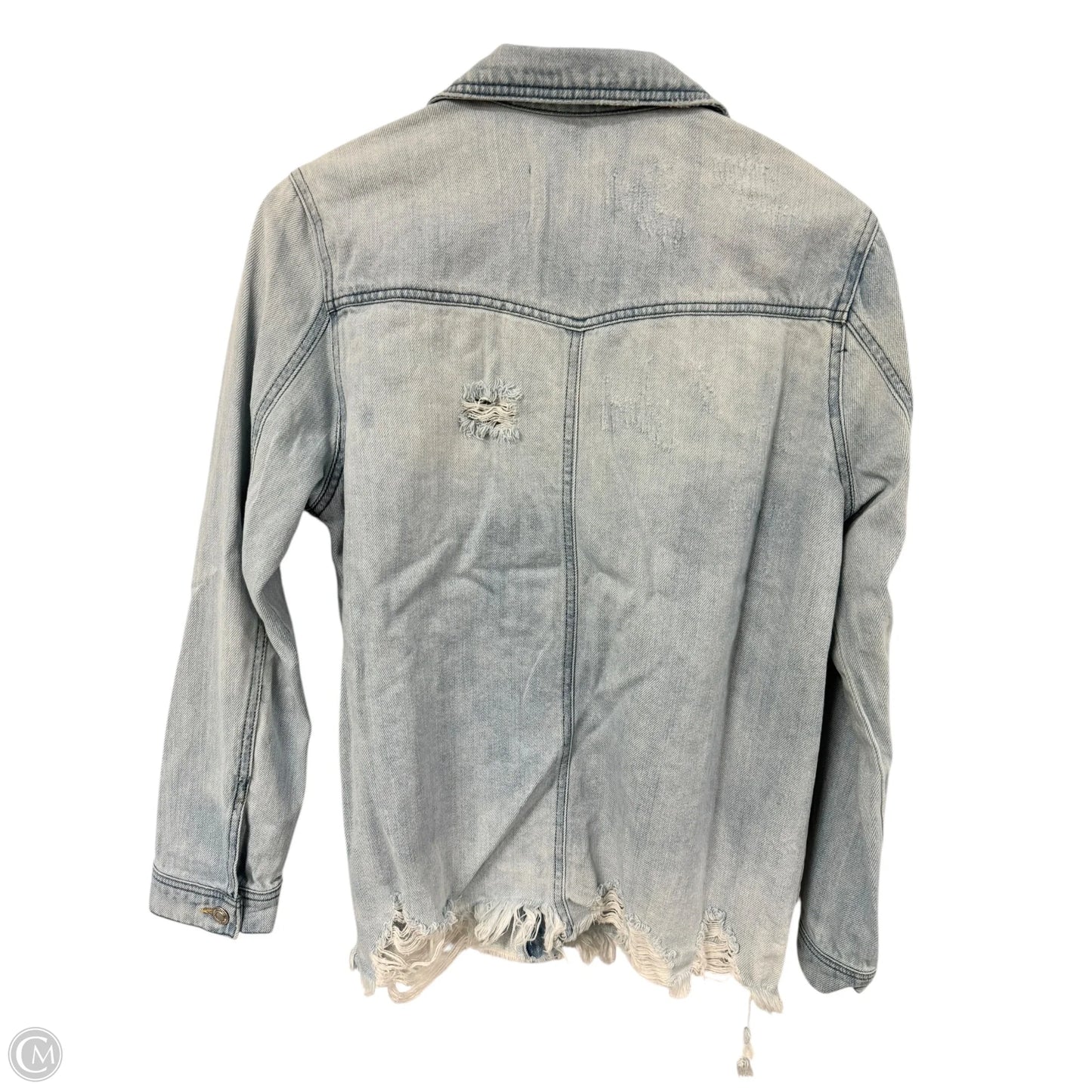 Jacket Denim By Cme In Blue Denim, Size: M