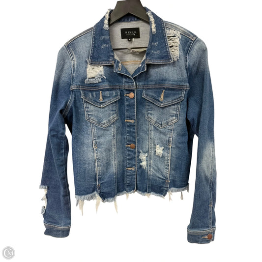 Jacket Denim By Risen In Blue Denim, Size: M