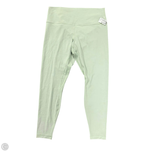 Athletic Leggings By Lululemon In Green, Size: 14