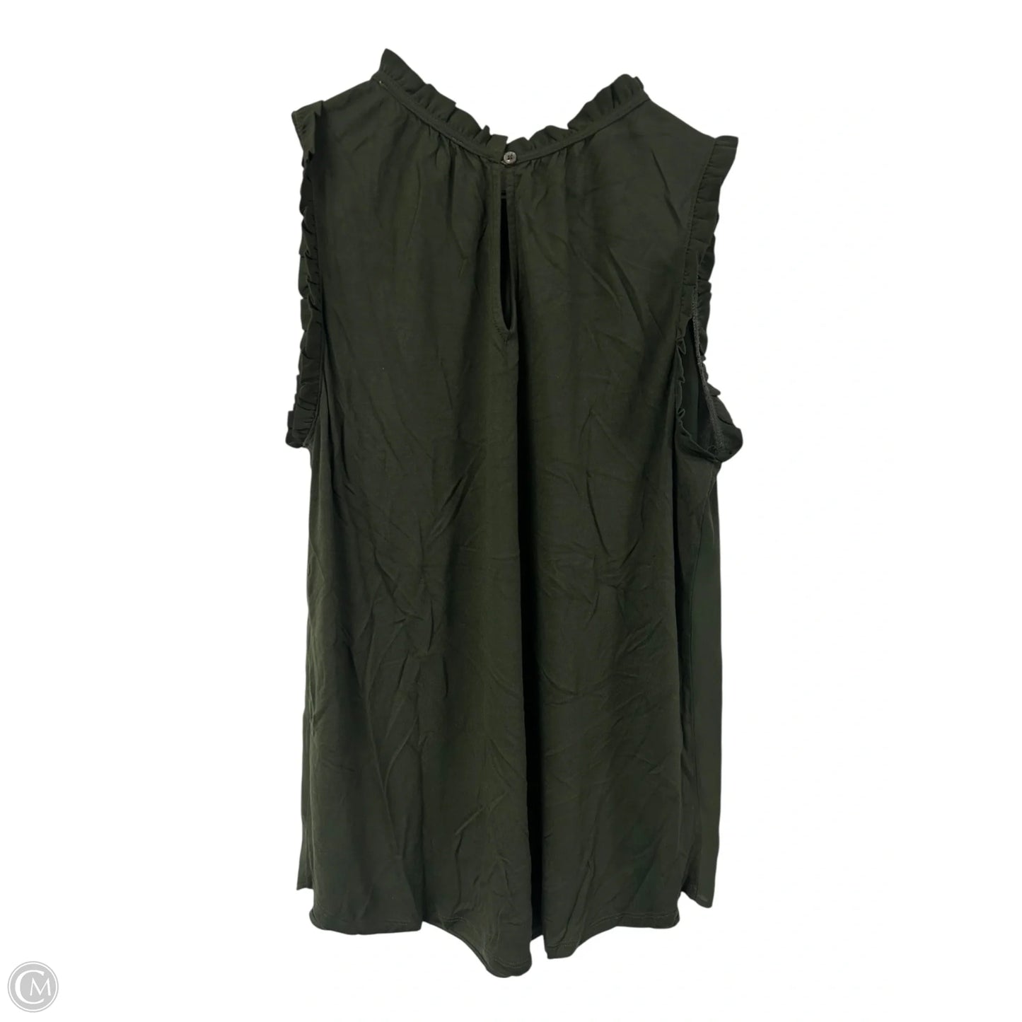Top Sleeveless By Loft In Green, Size: M