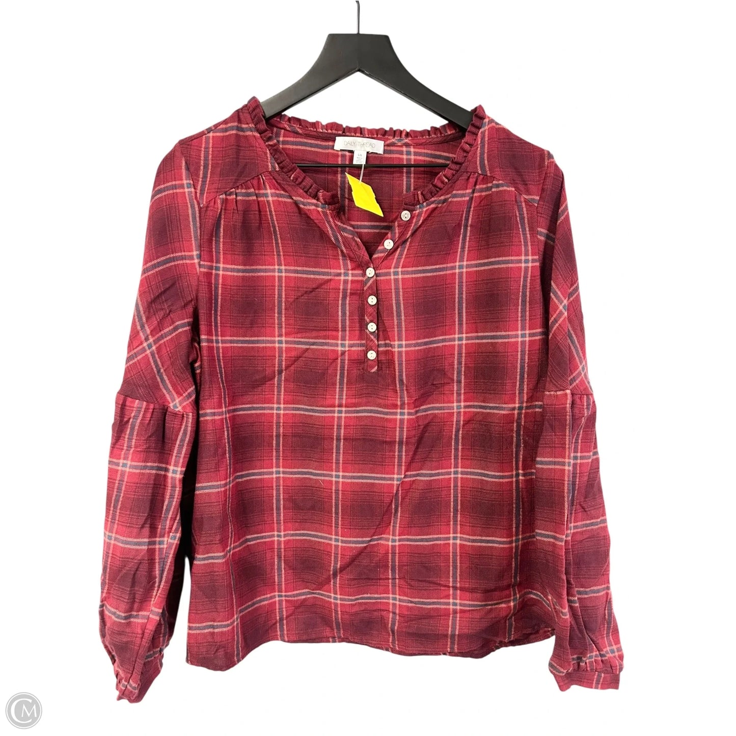 Top Long Sleeve By Daily Thread In Red, Size: L