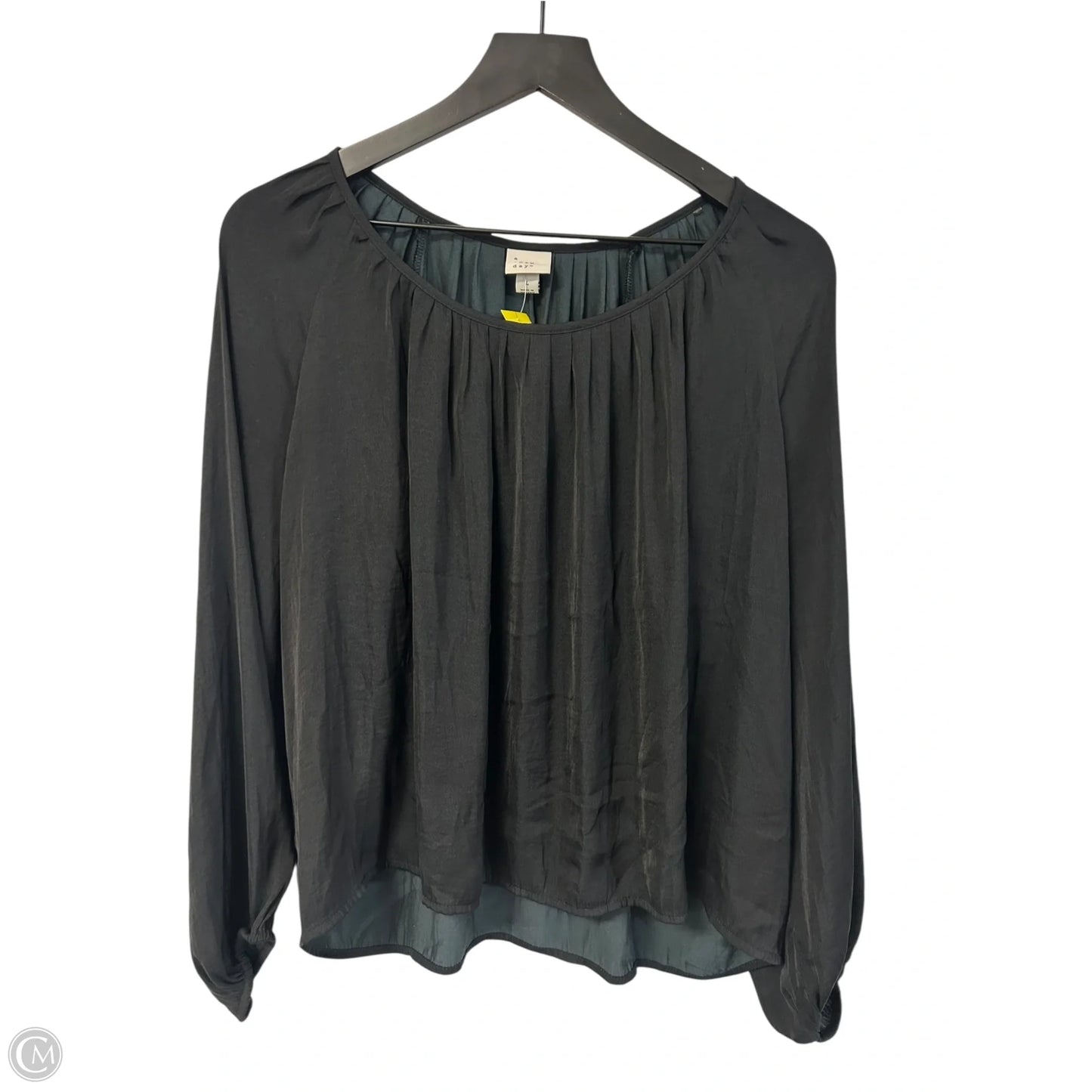 Top Long Sleeve By A New Day In Black, Size: L