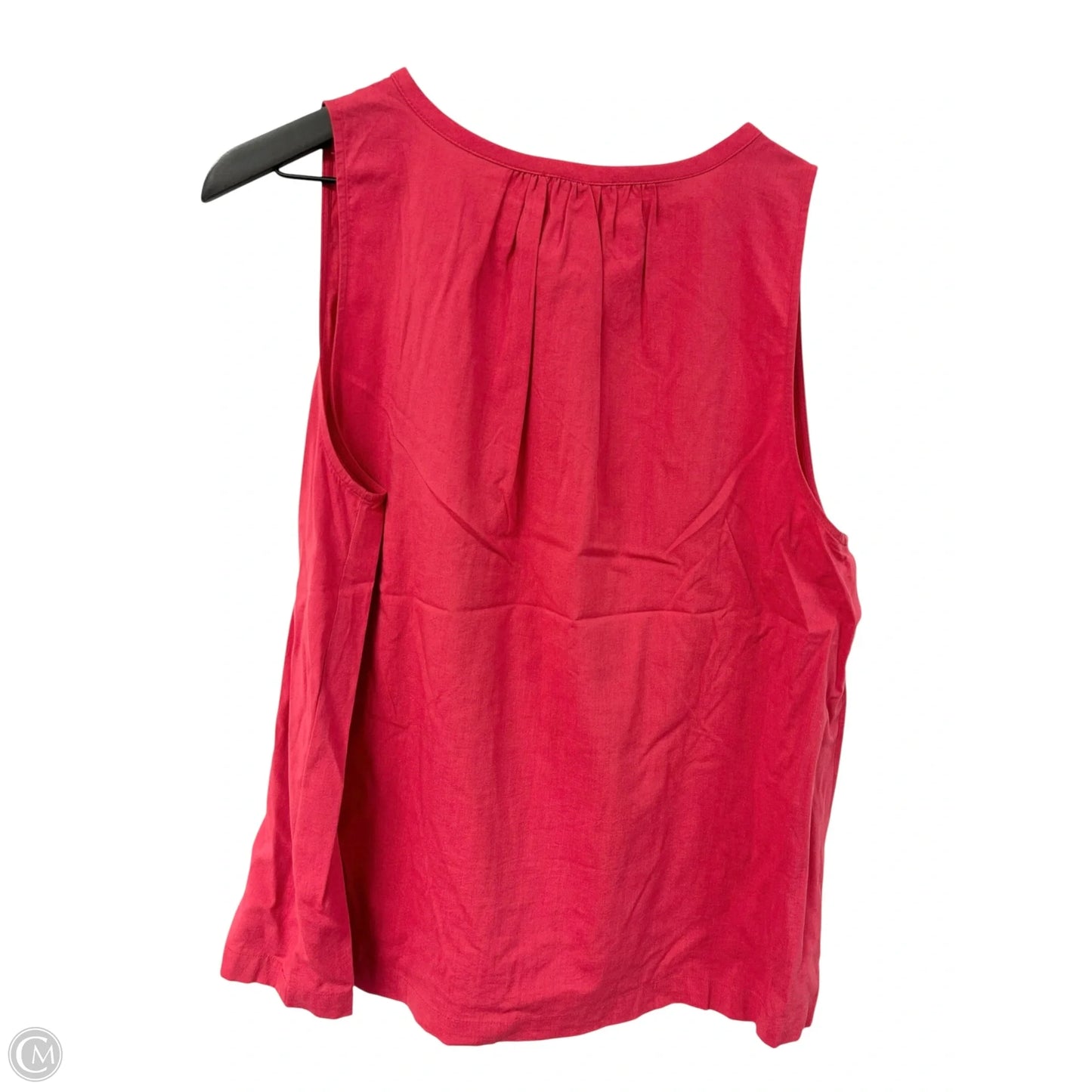 Top Sleeveless By Loft In Coral, Size: L