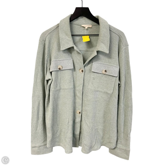 Top Long Sleeve By Mystree In Green, Size: L