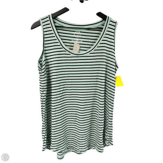 Top Sleeveless By Maurices In Blue & Green, Size: L