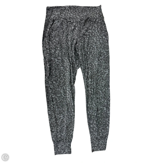 Athletic Pants By Lululemon In Black & Grey, Size: 10