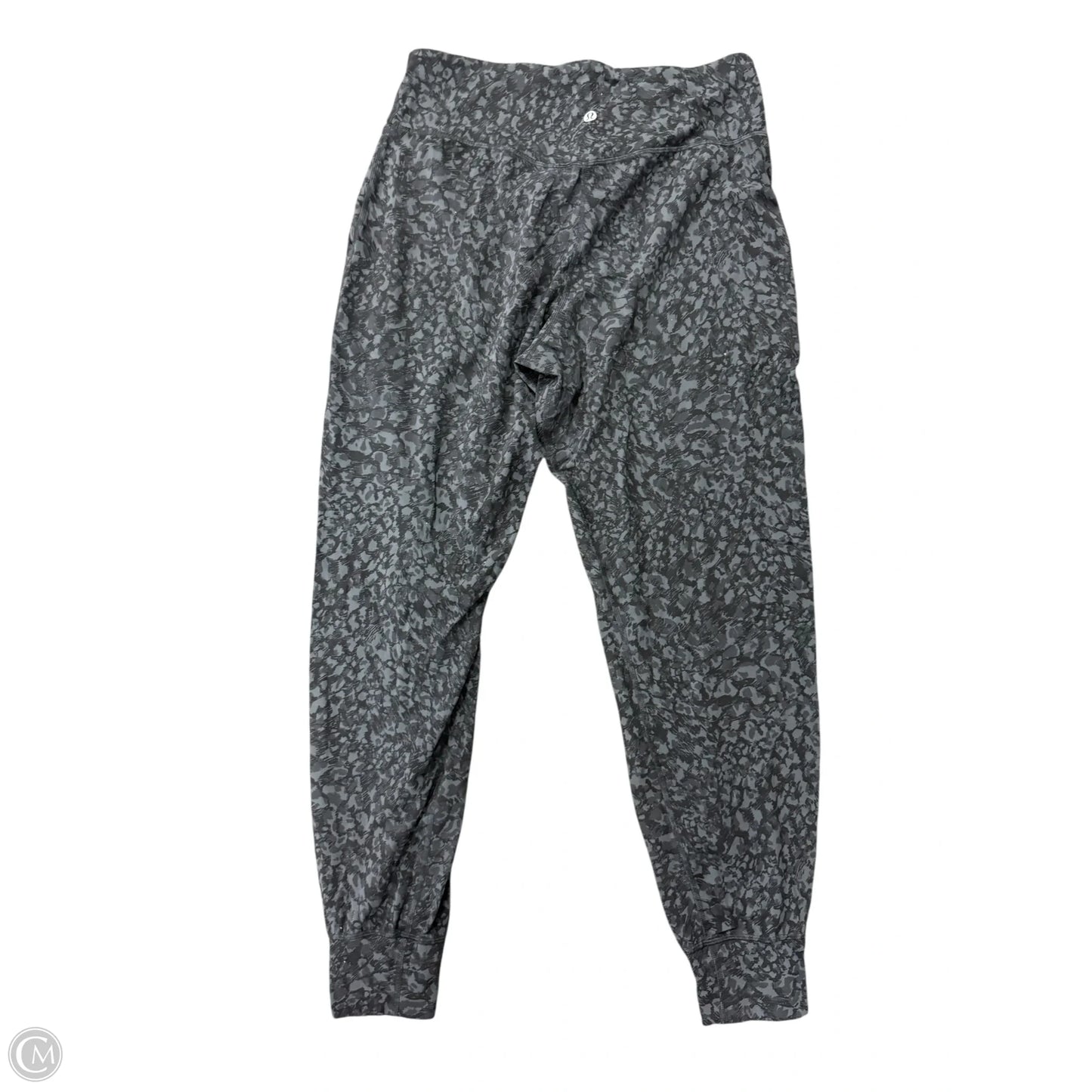 Athletic Pants By Lululemon In Black & Grey, Size: 10