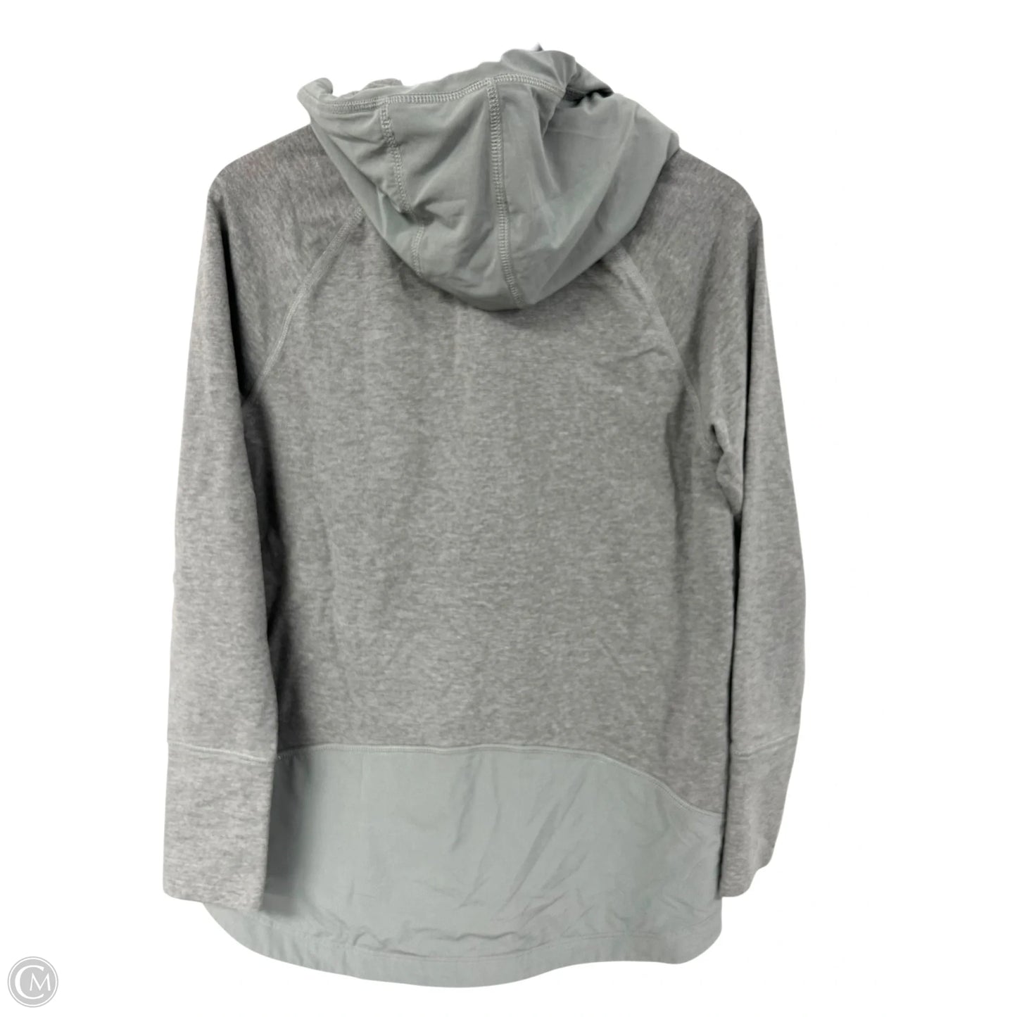 Athletic Jacket By Eddie Bauer In Grey, Size: L