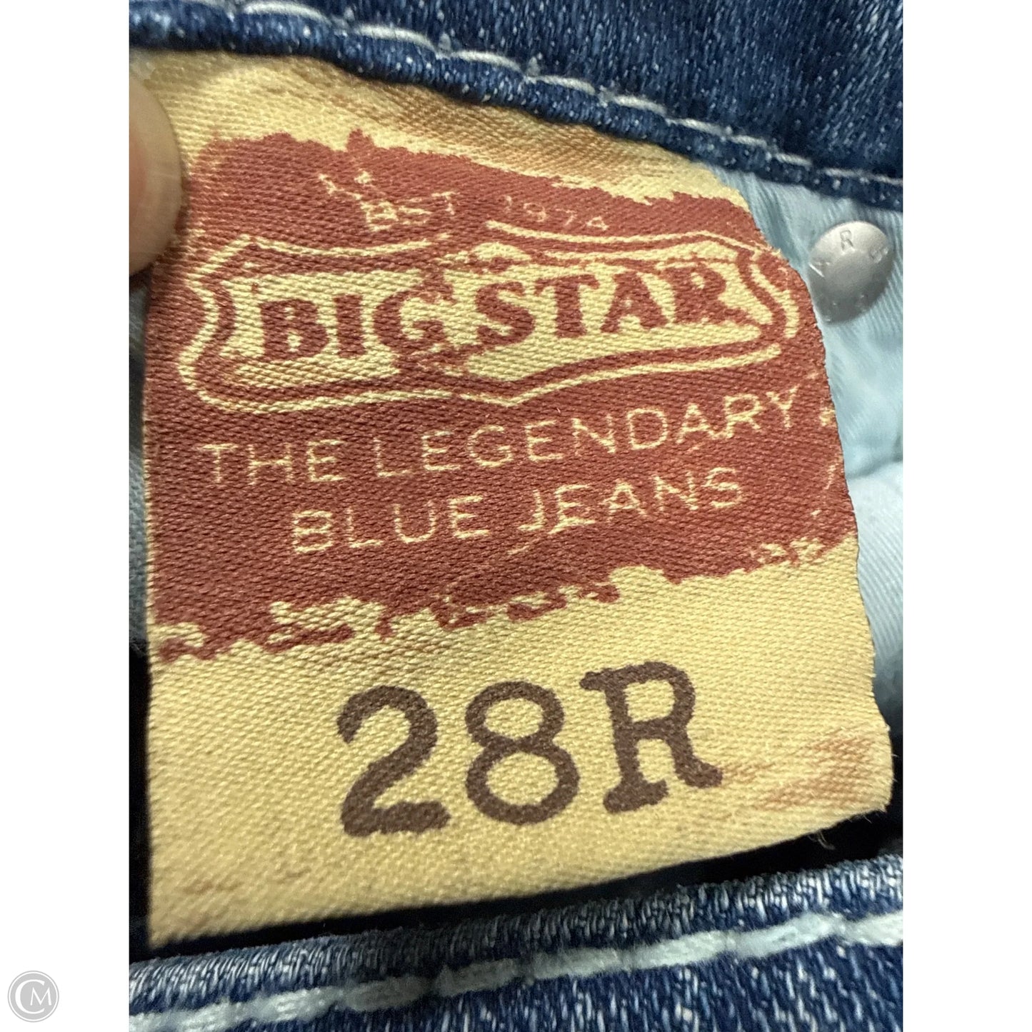 Jeans Boot Cut By Big Star In Blue Denim, Size: 6