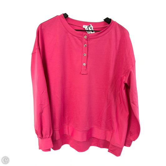 Top Long Sleeve By Clothes Mentor In Pink, Size: L