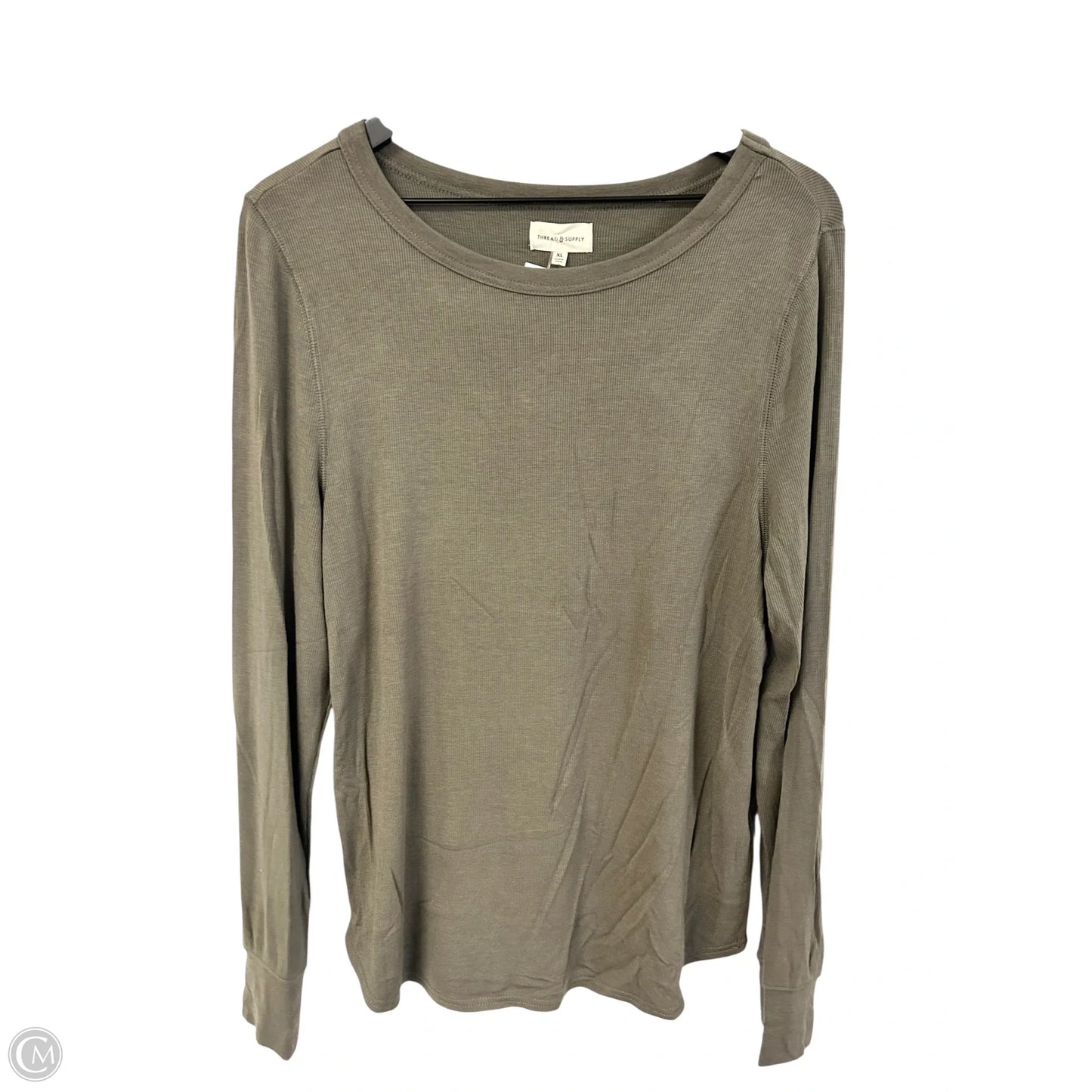 Top Long Sleeve Basic By Thread And Supply In Green, Size: Xl